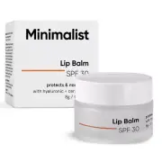 Minimalist SPF 30 Lip Balm with Ceramides & Hyaluronic Acid | Lip Protection & N