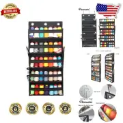 Durable Black Hanging Sewing Thread Rack with 5 Spacious Pockets for Easy Access