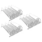 3 Pcs Drink Pusher Refrigerator Glide Bottle Dispenser for Fridge Can Storage