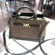 Michael Kors Reed Small Crossbody Bag Handbag Purse Messenger Satchel Bag Brown