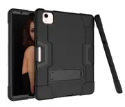 MCC Stylish Shockproof iPad Air 4 10.9" 2020 Case Cover Kids Apple Air4 [Black+Black]