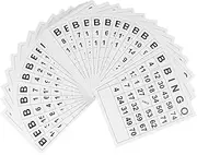 Abaodam 120pcs Bingo Cards Party Supply Interesting Bingo Game Printable Cards Gathering Supply Funny Pick up Sticks Kids Playset Blank Interactive Party Game White Number Paper Child Toy