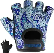 Contraband Pink Label 5387 Womens Design Series Paisley Print Lifting Gloves