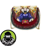 Snow White & the Seven Dwarfs - Evil Queen Throne 8” Faux Leather Crossbody Bag