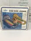 Vintage Inflatable King Kool Lounge Pool Raft Intex / The Wet Set 1997- Gray