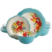 The Pioneer Woman Wildflower Whimsy Dinnerware Set, 12-Piece Set *FREE SHIPPING*