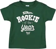 New York Football Fans. Rookie of The Year Forest Green Onesie or Toddler Tee (NB-7T)