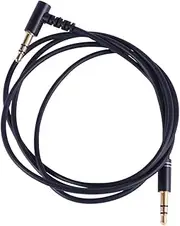 LIFKICH Male to Male Aux Stereo Audio Extension Cable with Mic Compatible with iPhone Cellphone Car Player Control Button Volume Function Black Audio Cord Adapter