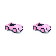 2x Green Toys Race Car Hot Rod Pink Kids/Childrens Toy Vehicle Playset 1+