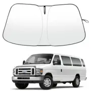 For 1992-2025 Ford Econoline E-Series Van Windshield Sun Shade Heat Block Cover (for: Ford)