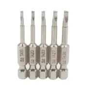 5 Pcs Magnetic Triangle Screwdriver Bit Set S2 Steel 1/4 Inch Hex Shank