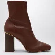 [Chloé] Cognac-coloured Ambre ankle boot 39 IT Brown