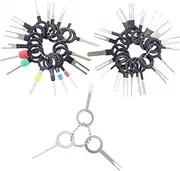 BESTYASH Automotive Terminal Removal Tool Set Pin Release Ejector Kit with Rubber Sleeves Safe Ring Handle for Effortless Wire Harness Repair Cars and Motorcycles