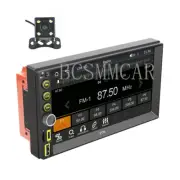 Double DIN Car Stereo Radio 7in Touch Screen Bluetooth FM USB AUX With Camera