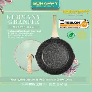 炒鍋 30CM 德國花崗岩 GH-G88 Gohappy Greblon Pot C3