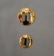 Round SLOTTED Jewelers Bronze Conchos NOT Engraved -- 2 Sizes Available