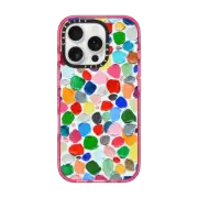 iPhone 16 Pro Impact Case MagSafe Compatible Polka Daub Pebbles
