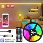 LED Strip Light Bluetooth USB 5050 SMD 5V USB RGB Lights Flexible LED Lamp Tape