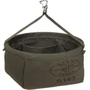 Klein Tools 5143 Canvas Tapered-Bottom Bag with Two Interior Army Green