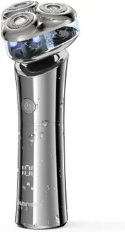 Electric Razor for Men, kensen Rechargeable Men's Rotary Shaver: Cordless, Waterproof, Wet & Dry, 3D Magnetic Floating Head, LED Display � The Ultimate Electric Razor for Men's Shaving