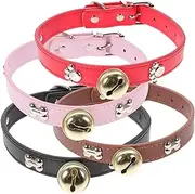 Kisangel Adjustable Goat Collar Bells for Sheep Cattle Horses Farm Animal Accessories Loud Bells
