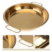 Stainless Steel Pan Cold Noodle Making Plate Steamed Rice Tray Cake Dish