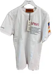 Heron Preston NASA Space Astronaut Fall Winter 1990 Embroidered Tee Med NWT