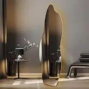 EliteMirror Full Length LED Mirror with 3-Colour Lighting, 20-100% Brightness Control, Modern Design for Living Room, Bedroom, Bathroom, Wall Mounted or Stand