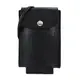 LONGCHAMP LE PLIAGE CUIR LGP系列牛皮壓印手機斜背包(黑)
