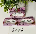 Set Of 3- Ioni 3d faux mink lashes.
