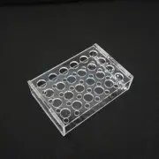 11mm Dia 24 Holes PMMA Rack Stand For 1.5/2ml Centrifuge Tubes Test Tube