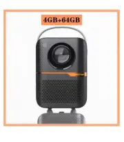HONGTOP Android Smart Mini Projector 300ANSI Lumen Portable Projector 4K with WI