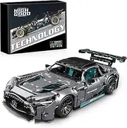 [HIGH GODO] Racing Car Building Kit for Adults,1:14 MOC Super Sports Car Building Blocks Construction Sets Compatible with Lego,Buildable Supercar Model for Kids Gift Giving or Collection(1466pcs)