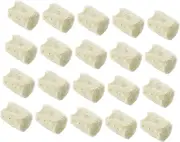 VINTORKY 20Pcs Wool Plug Starter Blocks for Hydroponic Plant Propagation Star...