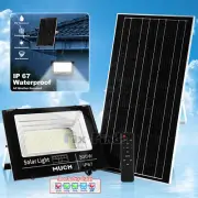 300W LED Solar Floodlight Dusk to Dawn Street Light Outdoor Garden Lamp+5m Cable