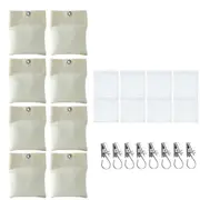 8 Pack Outdoor Curtain Weights, 15oz Outdoor Curtain Sandbag Weighted Bags Drapery Weights Bottom C