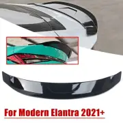 FITS 2021+ HYUNDAI ELANTRA GLOSSY BLACK REAR TRUNK SPOILER WING HIGHKICK STYLE (for: Hyundai)