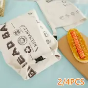 2Pcs Bread Bags Reusable Freezer Bread Storage Bags Bread Container EmgLn
