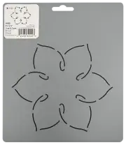 Quilting Stencil Simple Flower Quilt Pattern Floral Block Hand Quilters Template