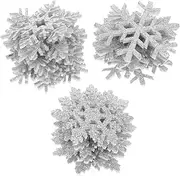 jojofuny 30Pcs Snowflake Sew Patches Appliques for DIY Crafts Durable Material for Clothes Bags Hats and More for Arts and Scrapbooking