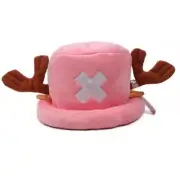 Anime Kawaii Plush Toys Cosplay Tony Chopper Cotton Hat Warm Winter Cap Pink