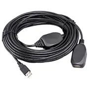 Pro2 Active USB A Male to Female Extension Lead Cable Connector Black 20M