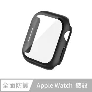 【General】Apple Watch 保護殼 Ultra 2 / Ultra 簡約輕薄防撞防摔 鋼化玻璃二合一 手錶保護殼(暗夜黑)