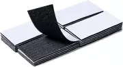 20 Sets Hook and Loop Strips with Adhesive, 2X4 Inch Strong Double Sided Tape He