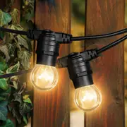 Emitto Festoon String Lights Kits Wedding Party Waterproof Garden Decor Lights 38M