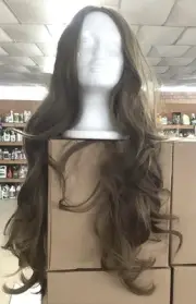 Long Wavy Synthetic Wig Light Brown See Details