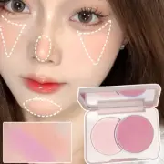 Natural Brighten Face Blusher Two-color Blush Palette Powder Blusher Makeup ]