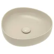 Pebble Small Above Counter Basin, Matte Khaki