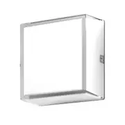 Cuba Square Exterior Wall Light Aluminium 5000K - 19881