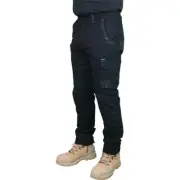 Decoy Canvas Modern Fit Stretch Black Cargo Pants - 107S